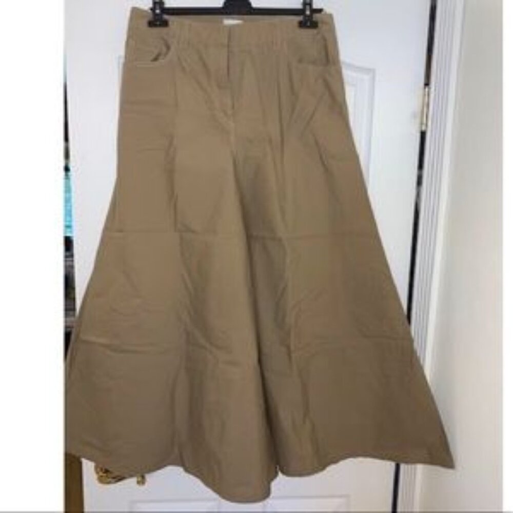 BRUNELLO CUCINELLI cotton-blend wide-leg trouser